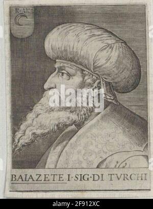 Bajazet I., Sultan der Türkei. Stockfoto
