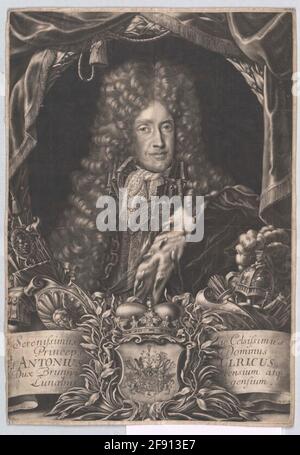 Anton Ulrich, Herzog von Braunschweig-Wolfenbüttel. Stockfoto