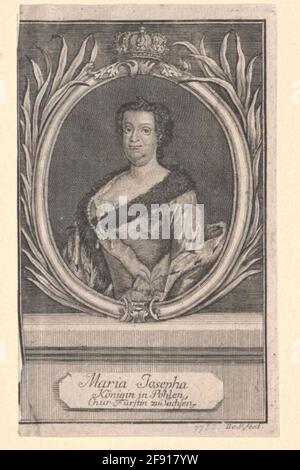 Marie Josefa, Erzherzogin in Österreich Stecher: Beck, Johann Georg (1676) Stockfoto