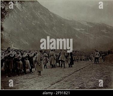 Armeekommandant Erzherzog Friedrich in Fucine Tonale. Stockfoto