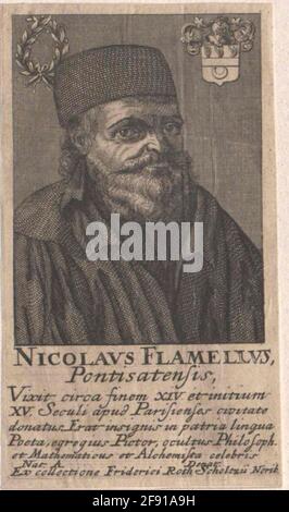 Flamel, Nicolas . Stockfoto
