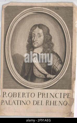 Rupprecht, Prinz von der Pfalz Stecher: Unbekannter Künstler aus: 1639/1750 Stockfoto