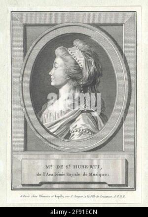 Saint-Huberti, Antoinette Cécile Clavel de. Stockfoto