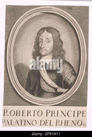 Rupprecht, Prinz von der Pfalz Stecher: Unbekannter Künstler aus: 1639/1750 Stockfoto