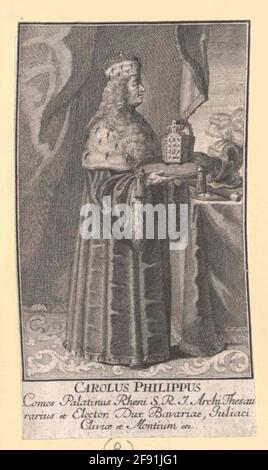 Karl Philipp, Kurfürst der Pfalz. Stockfoto