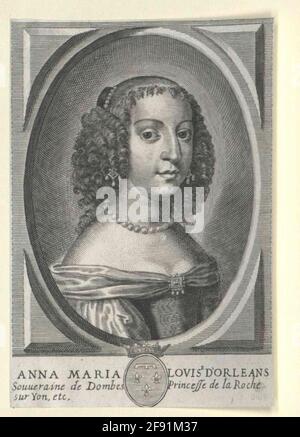 Anna Maria Luise, Prinzessin von Orléans. Stockfoto