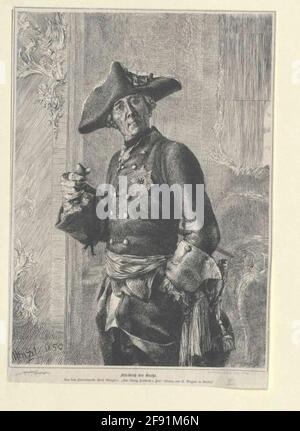 Friedrich II., König von Preußen. Stockfoto