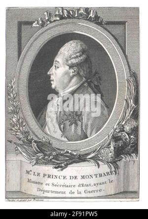 Saint-Mauris, Prinz von Montbarey, Alexandre Marie Leonor. Stockfoto