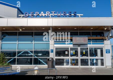 BC Ferries Tsawwassen Fährenterminal während der Pandemie-Periode von Covid-19. Delta, British Columbia, Kanada. Stockfoto