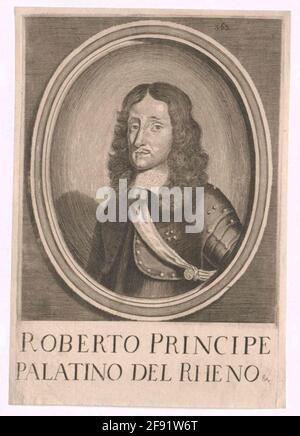 Rupprecht, Prinz von der Pfalz Stecher: Unbekannter Künstler aus: 1639/1750 Stockfoto