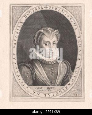 Renate, Herzogin von Lothringen. Stockfoto