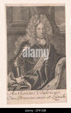 Anton Ulrich, Herzog von Braunschweig-Wolfenbüttel Stecher: Mentzel, Johann Georg (1677) Stockfoto
