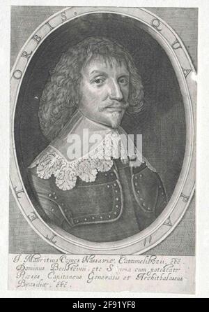 Johann Moritz, Prinz von Nassau-Siegen Verlag: Janssonius, Johannesverlagsort: Amsterdam Stockfoto