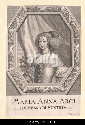 Marie Anna Josefa, Erzherzogin von Österreich. Stockfoto