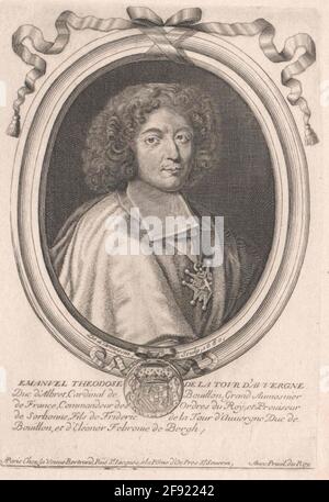 Der Turm der Auvergne de Bouillon, Emmanuel-Theodose von. Stockfoto