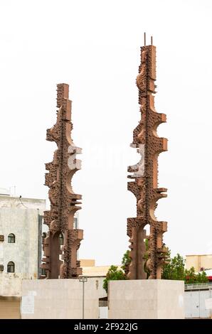 Skulptur jeddah Stockfoto