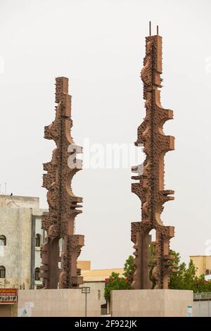 Skulptur jeddah Stockfoto