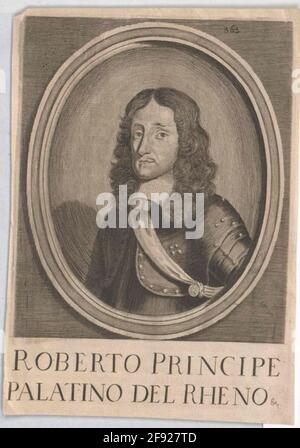Rupprecht, Prinz von der Pfalz Stecher: Unbekannter Künstler aus: 1639/1750 Stockfoto