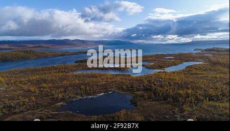 Tornetrask Herbst 01 Stockfoto