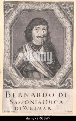 Bernhard, Prinz von Sachsen-Weimar. Stockfoto