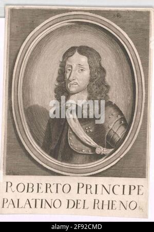 Rupprecht, Prinz von der Pfalz Stecher: Unbekannter Künstler aus: 1639/1750 Stockfoto