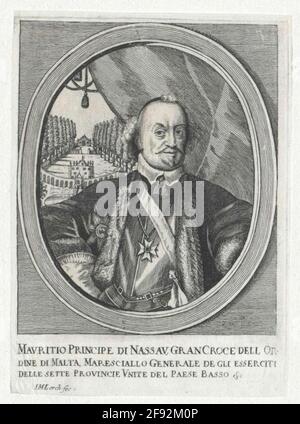 Johann Moritz, Prinz von Nassau-Siegen Stecher: Lerch, Johann Martin Stockfoto