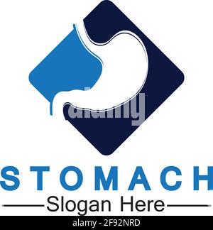 Magen Gesundheit Logo Vektor Illustration Design - kreative Gastroenterologie gesund Logo Element Symbol, Magen Gesundheit Symbol Vektor Vorlage Stock Vektor