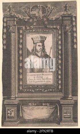 Kasimir III., der große König von Polen. Stockfoto