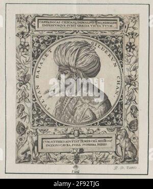 Bajazet II., Sultan der Türkei Stecher: Bry, Johann Theodor de Stockfoto