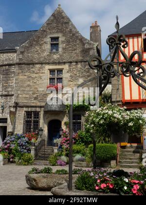 Rochefort en Terre, Morbihan, Bretagne, Frankreich, Europa. Stockfoto