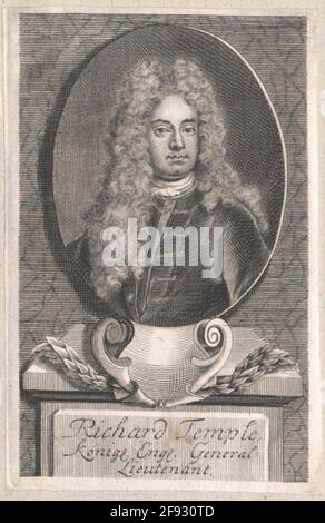 Tempel, 1. Viscount Cobham, Sir Richard . Stockfoto