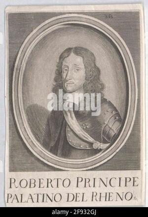 Rupprecht, Prinz von der Pfalz Stecher: Unbekannter Künstler aus: 1639/1750 Stockfoto