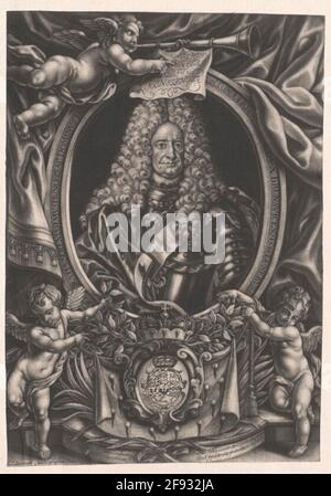 Anton Ulrich, Herzog von Braunschweig-Wolfenbüttel Stecher: Biberger, Johann Ulrich Stockfoto