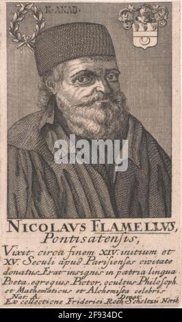 Flamel, Nicolas . Stockfoto