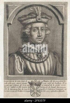 Balduin III., Graf von Flandern. Stockfoto