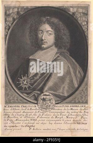 Der Turm der Auvergne de Bouillon, Emmanuel-Theodose von. Stockfoto