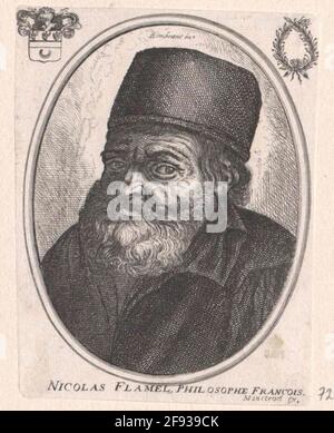 Flamel, Nicolas . Stockfoto