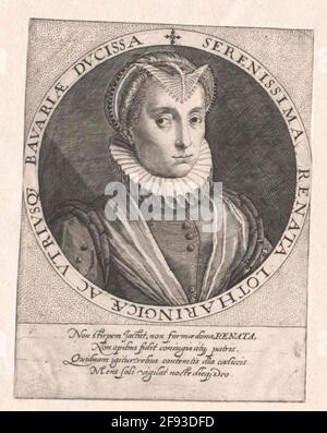 Renate, Herzogin von Lothringen. Stockfoto