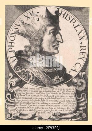 Der König von Kastilien und León. Stockfoto