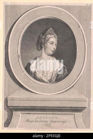 Auguste, Prinzessin von Sachsen-Gotha. Stockfoto