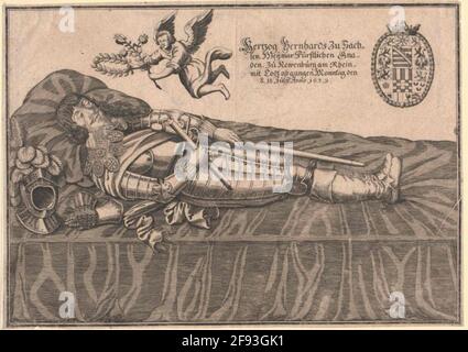 Bernhard, Prinz von Sachsen-Weimar. Stockfoto