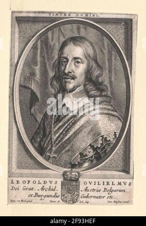 Leopold Wilhelm, Erzherzog von Österreich Stecher: Joden, Pieter DE (2) Verlag: Meyssens, JoannesDation: 1640/1670 Stockfoto