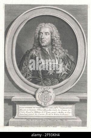 Argenson, Marc-Pierre de Voyer de Paulmy Count d '. Stockfoto