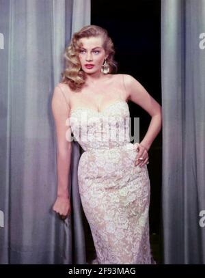 ANITA EKBERG (1931-2015) Schwedische Fillm-Schauspielerin um 1956 Stockfoto