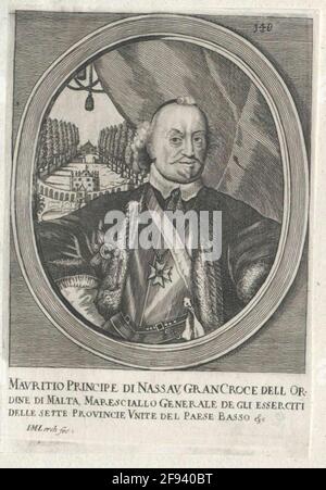 Johann Moritz, Prinz von Nassau-Siegen Stecher: Lerch, Johann Martin Stockfoto