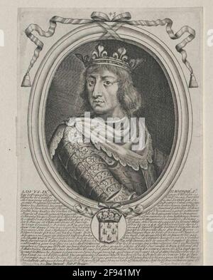 Ludwig IX., König von Frankreich, Heiliger. Stockfoto