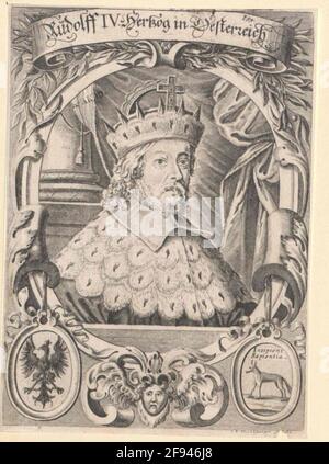 Rudolf IV Der Stifter, Herzog von Österreich. Stockfoto