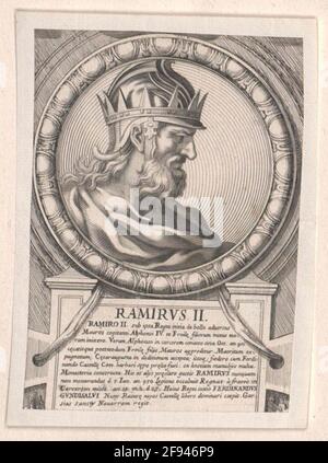 Ramiro II., König von León. Stockfoto