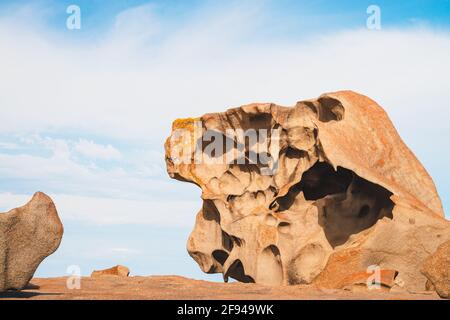 Berühmte Remarkable Rocks auf Kangaroo Island, Südaustralien Stockfoto