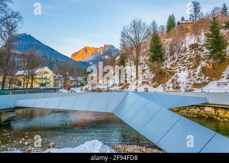 Berühmte Mercedes-Brücke über den Koppentraun in Bad Aussee In Österreich mit Stockfoto